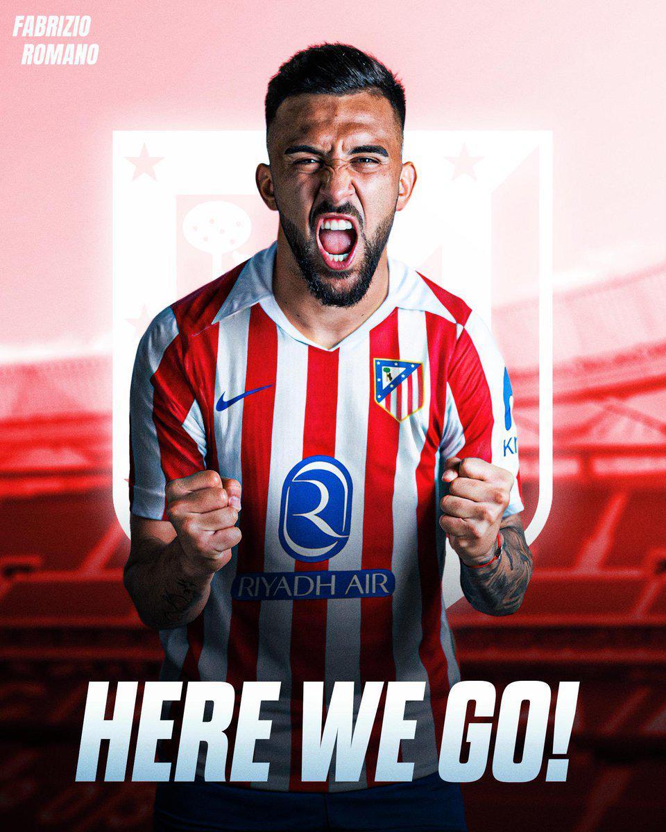 Here we go！罗马诺：尼古拉斯-冈萨雷斯将先租后买加盟马竞